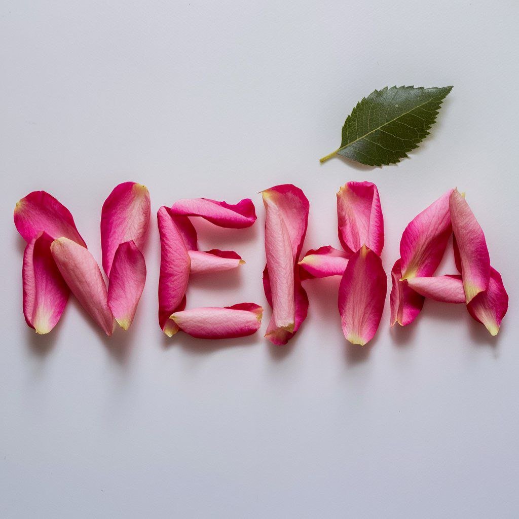 neha name 3d photo edit